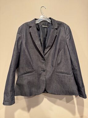 New York & Company Denim-Style Blazer